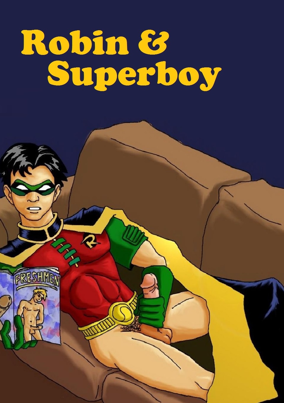 Superboy Gay Sex Porn - Robin & Superboy - Page 1 - HentaiRox