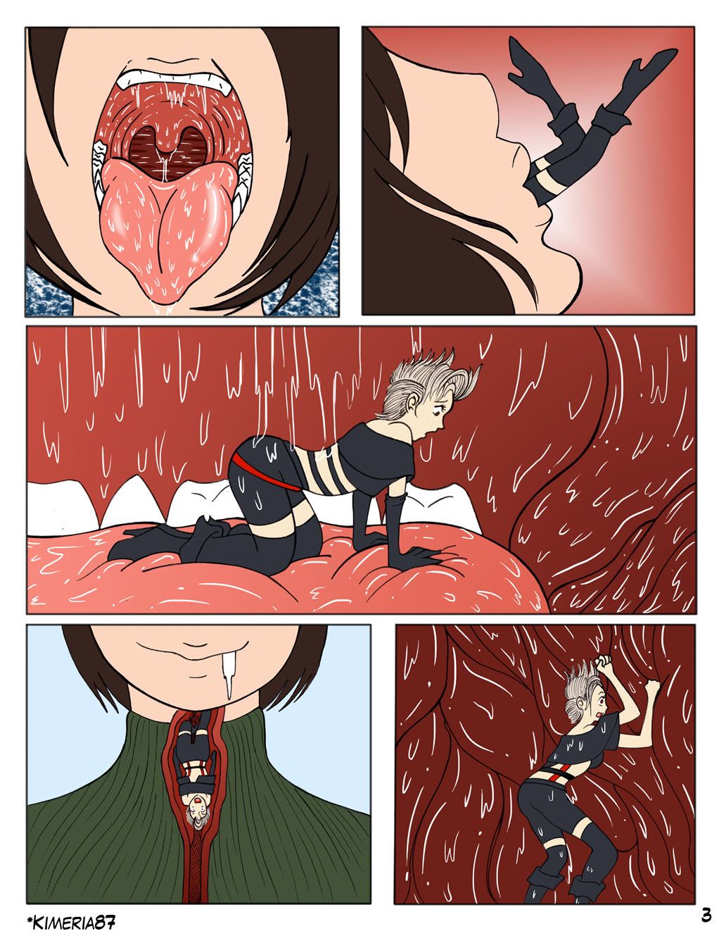 Full vore comic FF7 girls crash a party page 3 full.