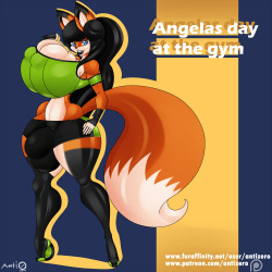 Angela's day at the gym