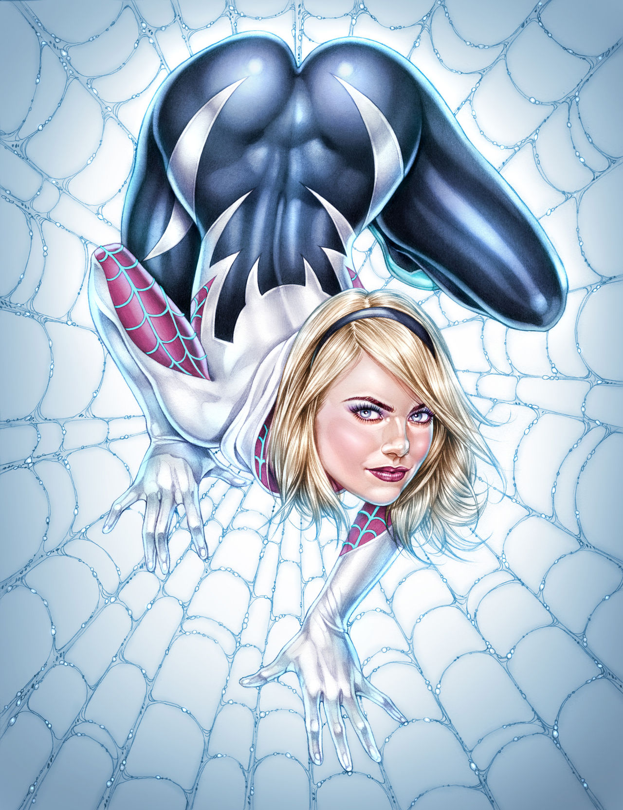 Spider-woman gwen stacy boob