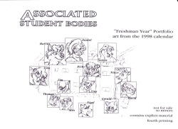 Associated Student Bodies Freshman Year folio